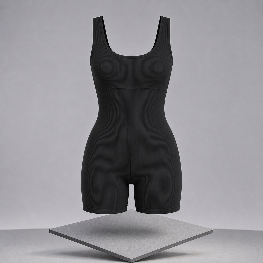 Crisscross Wide Strap Active Romper