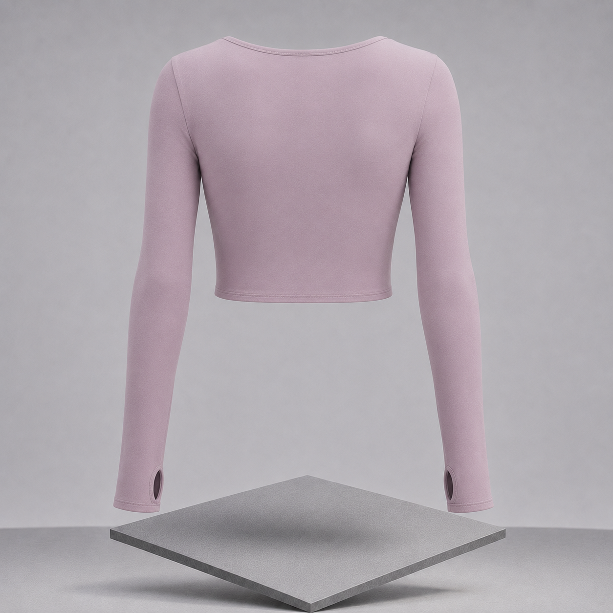 Long Sleeve Cropped Top With Sports Strap