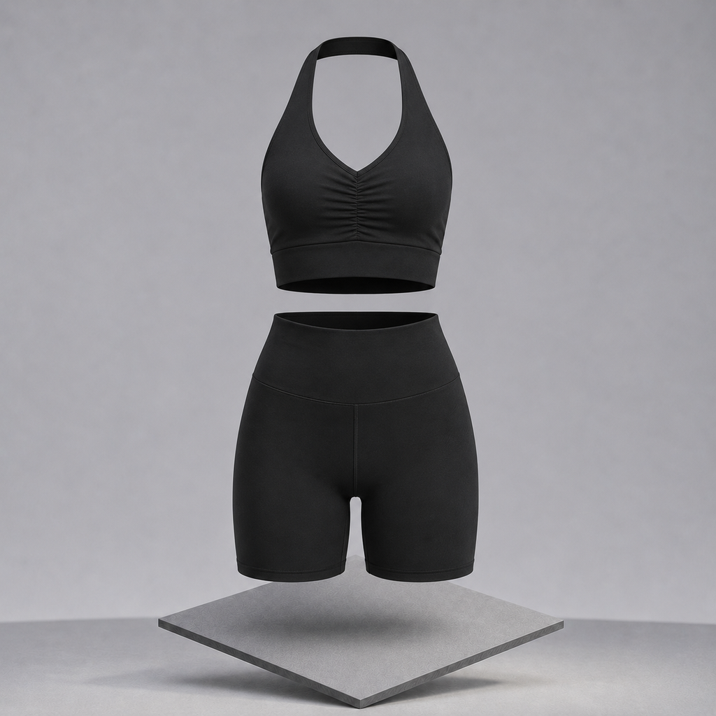 Halter Neck Cami & Shorts Active Set
