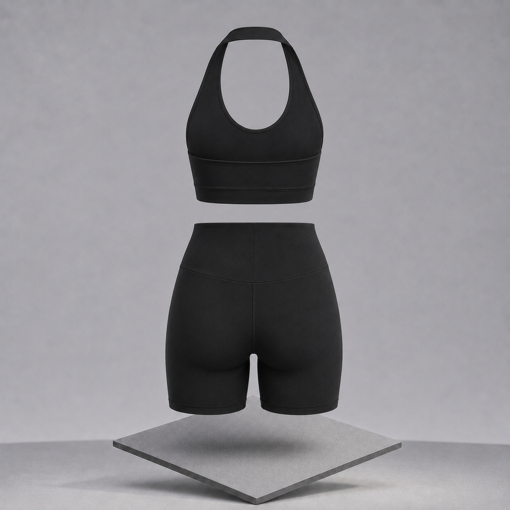 Halter Neck Cami & Shorts Active Set