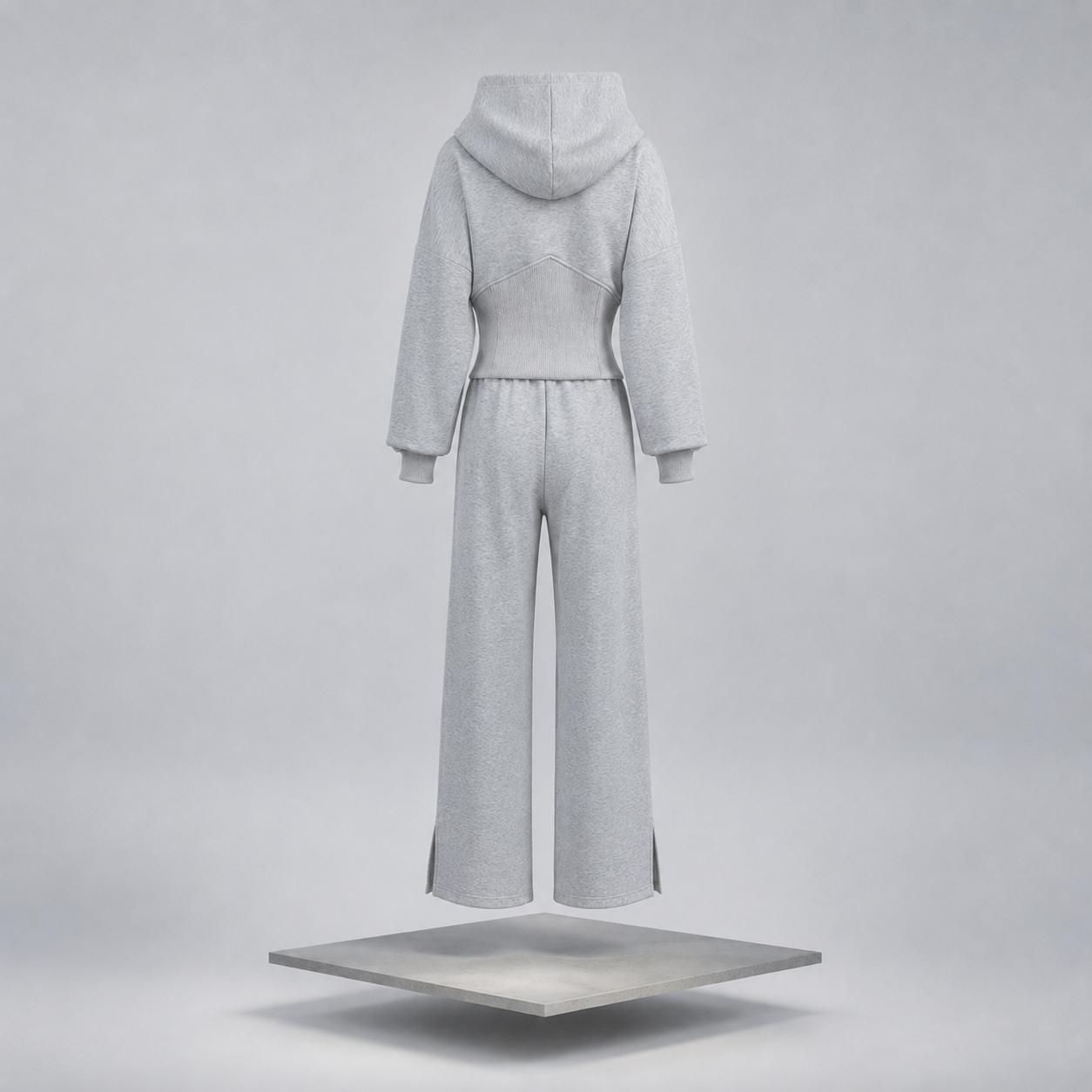 Zip Up Hoodie & Wide Leg Pants Set