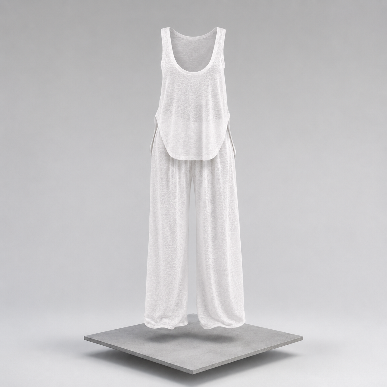 Wide Strap Tank & Pants Lounge Set