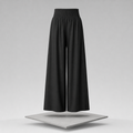 Smocked Waistband Wide Leg Lounge Pants