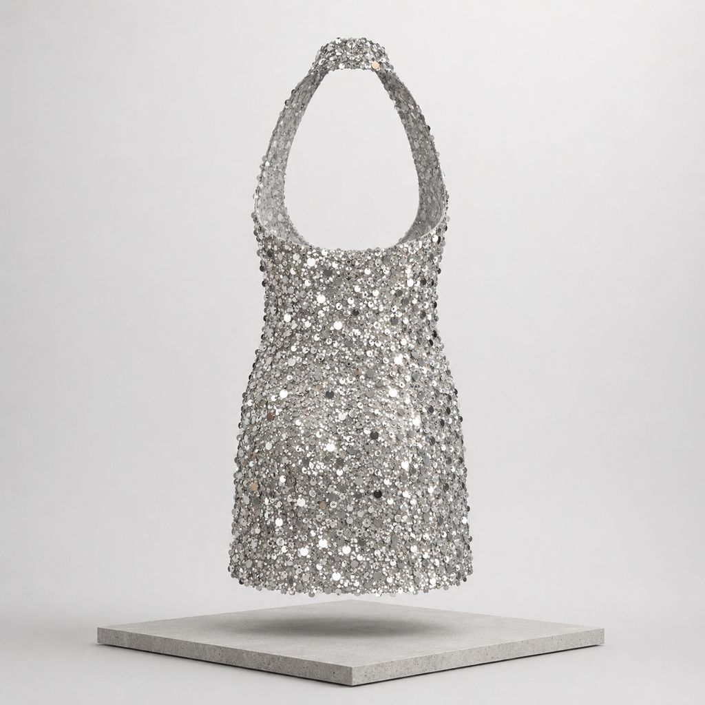 Divine Sequin Halter Neck Mini Dress