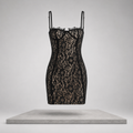 Lace Spaghetti Strap Mini Dress