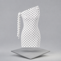 Polka Dot Sleeveless Mini Dress with Bow Accents