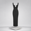Backless Slit Back Cutout Maxi Dress