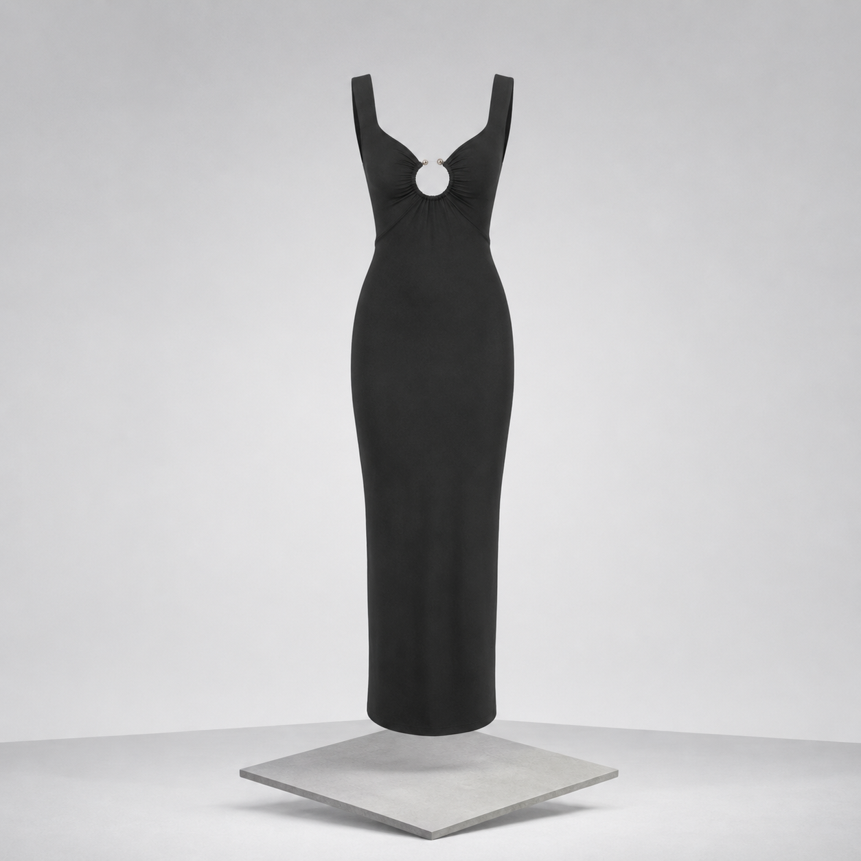 Backless Slit Back Cutout Maxi Dress