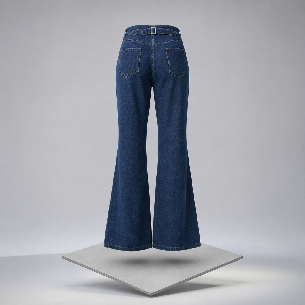 High-Waisted Wide Leg Jeans
