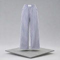Striped High-Waisted Wide-Leg Trousers