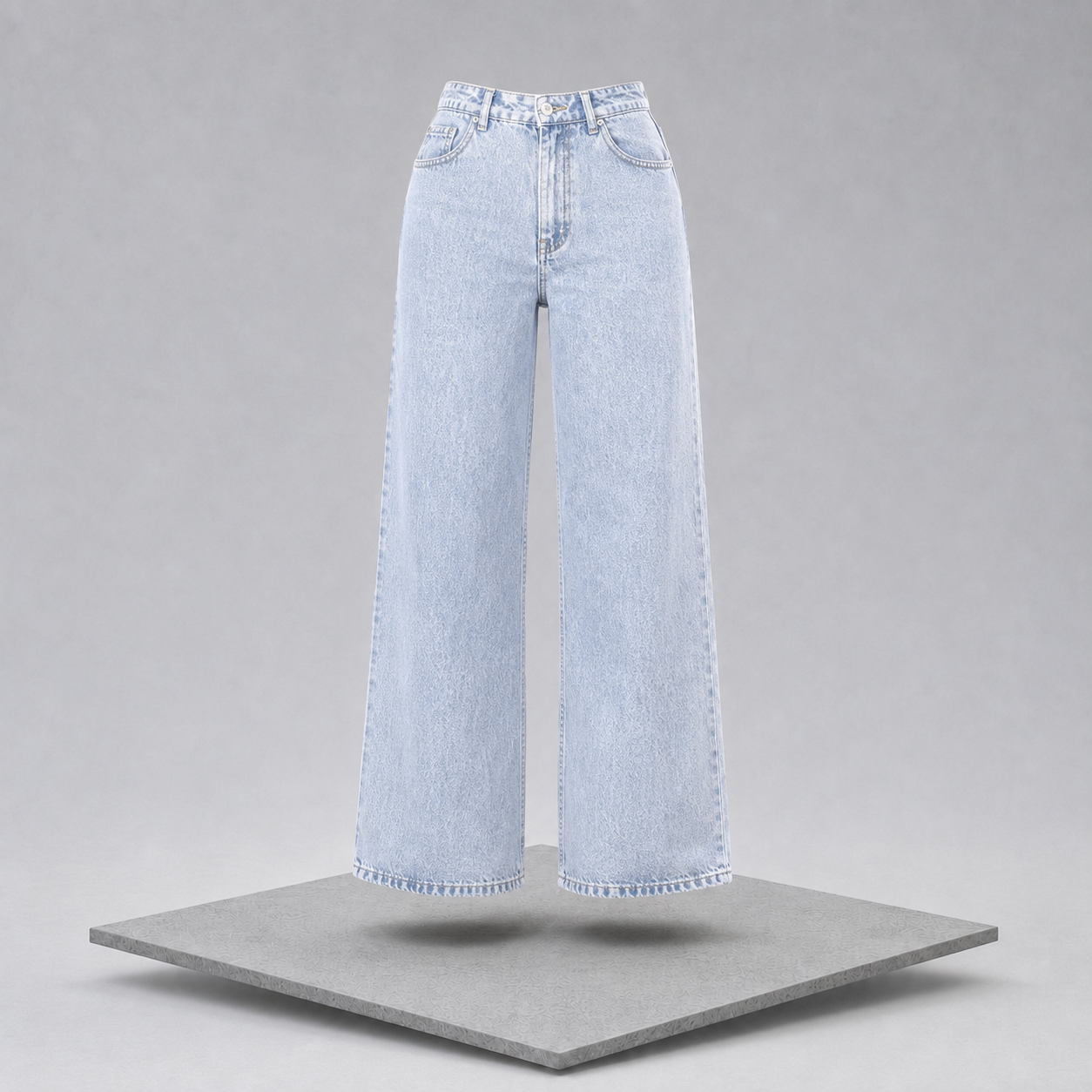 High-Waisted Wide Leg Jeans