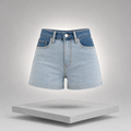 Judy Blue Full Size Color Block Denim Shorts