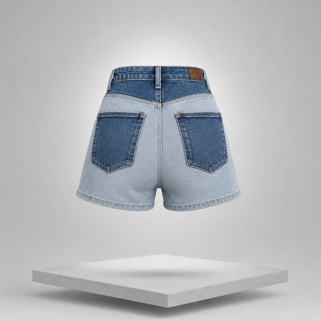 Judy Blue Full Size Color Block Denim Shorts