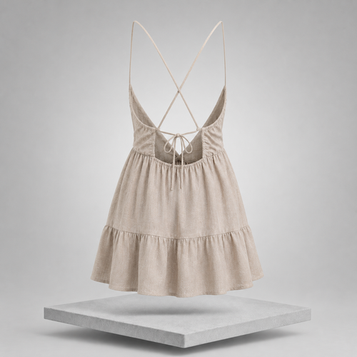 Backless Spaghetti Strap Mini Dress