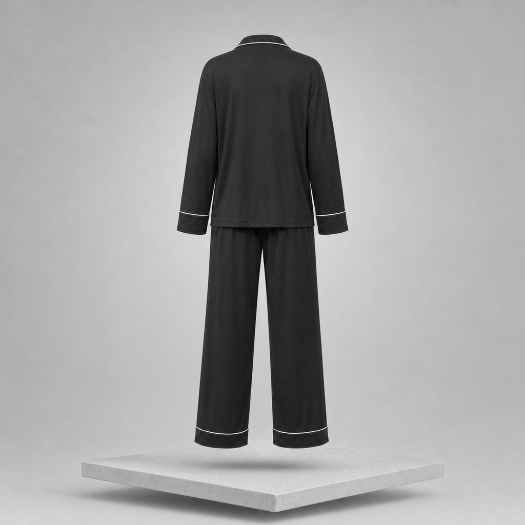 Button Down Long Sleeve Top & Pants Lounge Set
