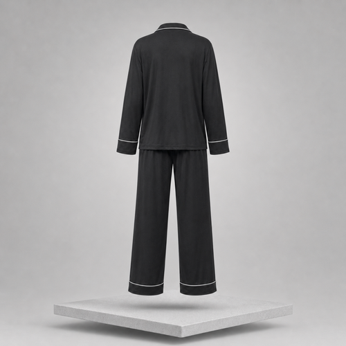 Button Down Long Sleeve Top & Pants Lounge Set