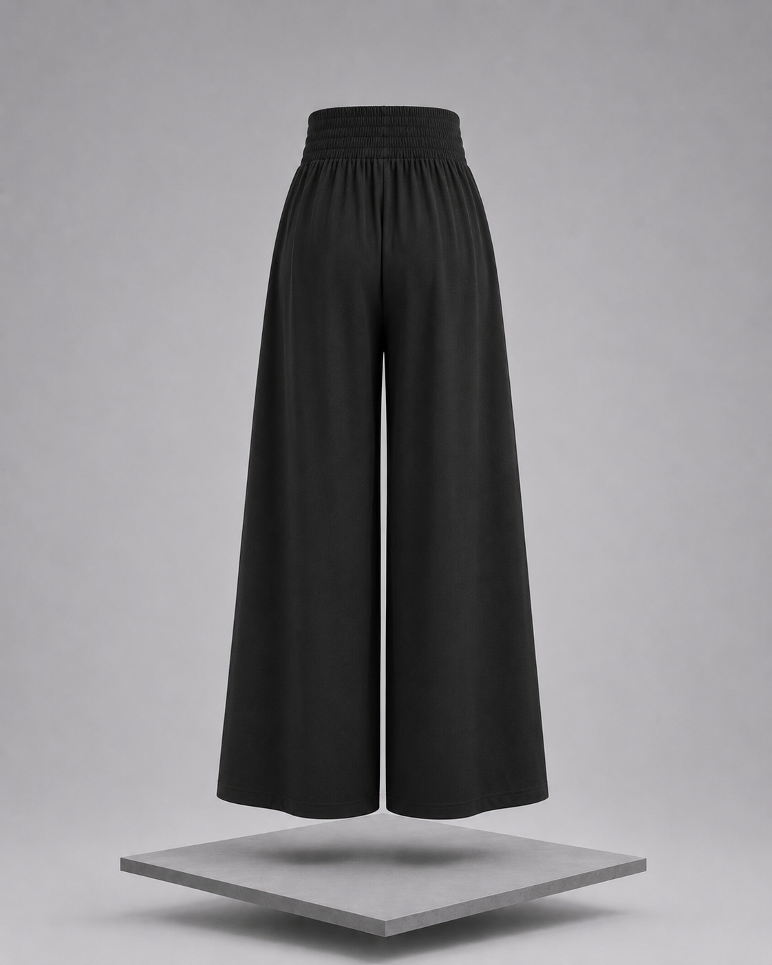Smocked Waistband Wide Leg Lounge Pants