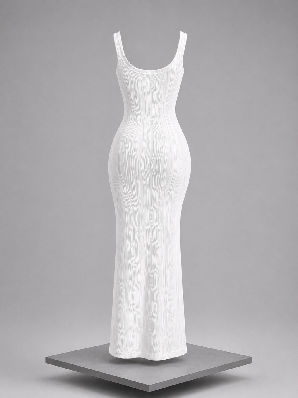 Textured Knit Bodycon Maxi Dress