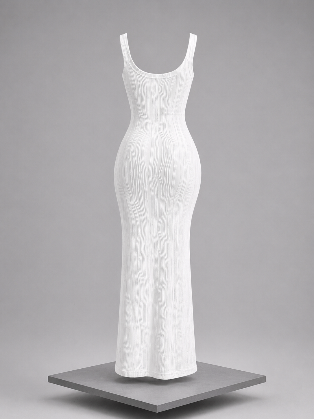 Textured Knit Bodycon Maxi Dress